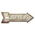 thumbnail image 1 of SignMission P-ARROW-999987 6 x 18 in. Alpacas Arrow Sign, 1 of 2