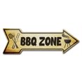 thumbnail image 1 of SignMission P-ARROW-999952 6 x 18 in. BBQ Zone Arrow Sign, 1 of 3