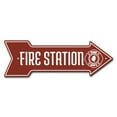 thumbnail image 1 of SignMission P-ARROW-999871 6 x 18 in. Fire Station Arrow Sign, 1 of 2
