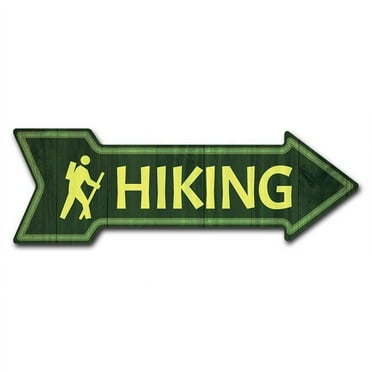 SignMission 6 x 18 in. Indoor & Outdoor Decor Direction Sticker Vinyl Wall Decals - Hiking - 24 in.