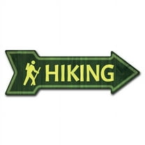 SignMission 6 x 18 in. Indoor & Outdoor Decor Direction Sticker Vinyl Wall Decals - Hiking - 24 in.