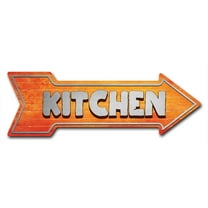 SignMission 6 x 18 in. Indoor & Outdoor Decor Direction Sticker Vinyl Wall Decals - Kitchen - 24 in.