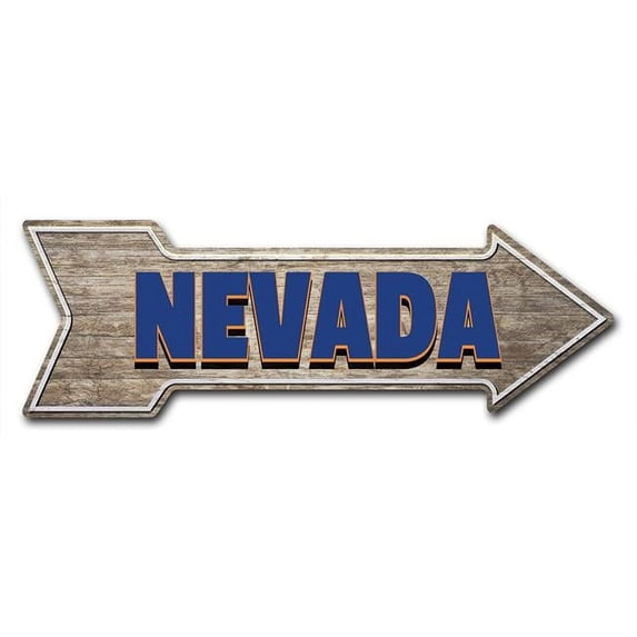 SignMission 6 x 18 in. Indoor & Outdoor Decor Direction Sticker Vinyl Wall Decals - Nevada - 24 in.