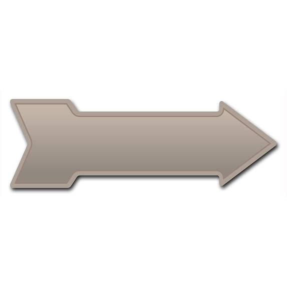 SignMission 6 x 18 in. Indoor & Outdoor Decor Direction Sticker Vinyl Wall Decals - Tan - 24 in.
