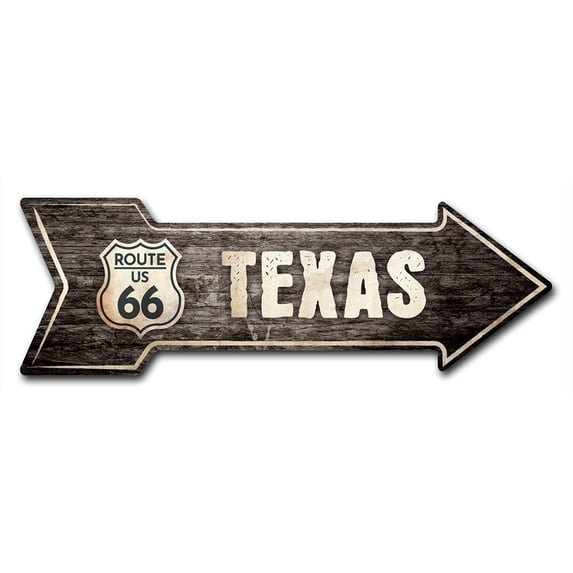SignMission 6 x 18 in. Indoor & Outdoor Decor Direction Sticker Vinyl Wall Decals - Texas 66 2 - 24 in.