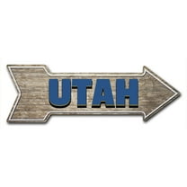SignMission 6 x 18 in. Indoor & Outdoor Decor Direction Sticker Vinyl Wall Decals - Utah - 24 in.