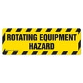 thumbnail image 1 of Rotating Equipment Hazard Non-Slip Floor Marker | 6" X 18" Vinyl Decal | Protect Your Business, Work Place & Customers |  Made in The USA, 1 of 3