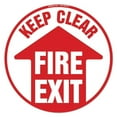 thumbnail image 1 of Fire Exit Non-Slip Floor Marker | 3 Pack of 6" X 18" Vinyl Decal | Protect Your Business, Work Place & Customers |  Made in The USA, 1 of 3