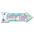 thumbnail image 1 of SignMission P-ARROW-999884 6 x 18 in. Wide Easter Eggs Arrow Sign, 1 of 2