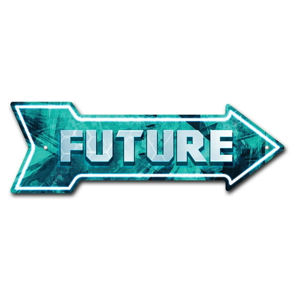 SignMission P-ARROW-999857 6 x 18 in. Wide Future Arrow Sign
