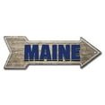 thumbnail image 1 of Maine Arrow Sign | Indoor/Outdoor | Direction Arrow Sign Funny Home Décor for Garages, Living Rooms, Bedroom, Offices | SignMission personalized gift | 18" Wide, 1 of 2
