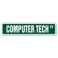 thumbnail image 1 of COMPUTER TECH Street Sign geek repair fix apple pc | Indoor/Outdoor |  24" Wide, 1 of 5