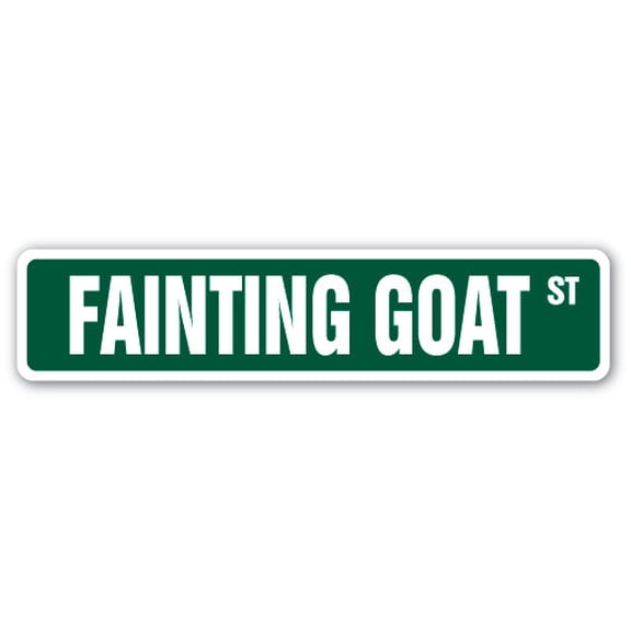 SignMission SS-624-FAINTING GOAT 6 x 24 in. Fainting Goat Street Sign