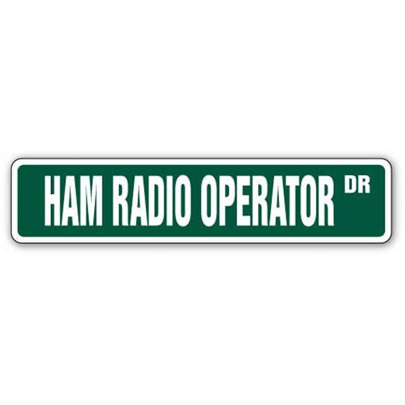 SignMission 6 x 24 in. Ham Radio Operator Street Sign - Walmart.com