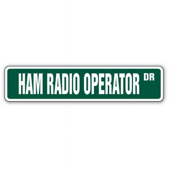 SignMission  6 x 24 in. Ham Radio Operator Street Sign
