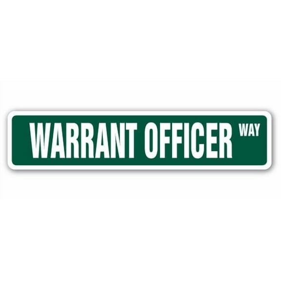 SignMission SS-624-WARRANT OFFICER 6 x 24 in. Street Sign - Warrant Officer - Army Navy Wo Cwo Retirement