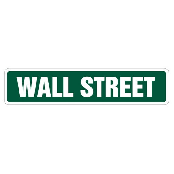 SignMission SS-624-WALLSTREET 6 x 24 in. Wall Street Sign