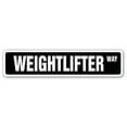thumbnail image 1 of SignMission SS-624-Weightlifter 6 x 24 in. Weightlifter Street Sign - Exercise Bulk Muscle Training Weights, 1 of 5