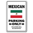 thumbnail image 1 of SignMission 6 x 9 in. Decal - Mexican Parking - Gag Novelty Gift Funny Mexico City Food Vacation Latin, 1 of 4