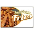 thumbnail image 1 of SignMission B-60 Sweet Potato Fries19 60 in. Concession Stand Food Truck Single Sided Banner - Sweet Potato Fries, 1 of 4