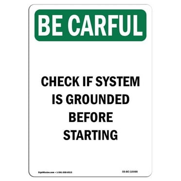 SignMission OS-BC-A-710-V-10088 7 x 10 in. OSHA Be Careful Sign - Carelessness Can Hurt You & Others