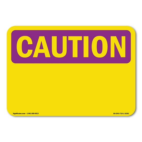 OSHA CAUTION RADIATION Sign - Caution Blank Write-On | Aluminum Sign | Protect Your Business, Construction Site, Warehouse & Shop Area | Made in the USA