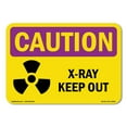 thumbnail image 1 of SignMission OS-CR-A-710-V-10235 7 x 10 in. OSHA Caution Radiation Sign - Laser Radiation Avoid with Symbol, 1 of 6