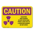 thumbnail image 1 of OSHA CAUTION RADIATION Sign - RADIATION Area Danger With Symbol | Aluminum Sign | Protect Your Business, Work Site, Warehouse & Shop Area | Made in the USA, 1 of 6