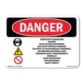 thumbnail image 1 of OSHA Danger Sign - Emergency Generator Danger High |  Aluminum Sign | Protect Your Business, Construction Site, Warehouse & Shop Area |  Made in The USA, 1 of 6