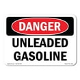 thumbnail image 1 of OSHA Danger Sign - Unleaded Gasoline |  Aluminum Sign | Protect Your Business, Construction Site, Warehouse & Shop Area |  Made in The USA, 1 of 6