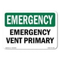 thumbnail image 1 of SignMission OS-EM-A-710-V-10515 7 x 10 in. OSHA Emergency Sign - Local Alarm Only in Case of Fire, 1 of 6