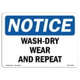 thumbnail image 1 of SignMission OS-NS-A-710-V-10044 7 x 10 in. OSHA Notice Sign - Acid Solution Rinse, 1 of 6