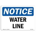 thumbnail image 1 of OSHA Notice Sign - Water Line |  Aluminum Sign | Protect Your Business, Construction Site, Warehouse & Shop Area |  Made in the USA, 1 of 6