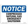 thumbnail image 1 of OSHA Notice Sign - Compressed Natural Gas Emergency Shutdown |  Aluminum Sign | Protect Your Business, Work Site, Warehouse & Shop Area |  Made in the USA, 1 of 6