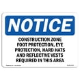thumbnail image 1 of SignMission OS-NS-A-710-V-11114 7 x 10 in. OSHA Notice Sign - Do Not Climb Over, 1 of 6