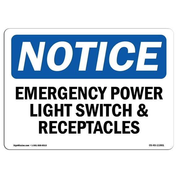 SignMission OS-NS-A-710-V-12171 7 x 10 in. OSHA Notice Sign - ESD Sensitive Area Smocks Must