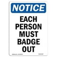 thumbnail image 1 of OSHA Notice Sign - Do Not Lean Or Climb On Railing |  Aluminum Sign | Protect Your Business, Construction Site, Warehouse & Shop Area |  Made in the USA, 1 of 6