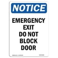 thumbnail image 1 of OSHA Notice Sign - Door Exits To Warehouse Steps |  Aluminum Sign | Protect Your Business, Construction Site, Warehouse & Shop Area |  Made in the USA, 1 of 6