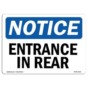 Entrance Signs