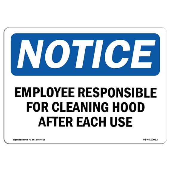 SignMission OS-NS-A-710-V-12298 7 x 10 in. OSHA Notice Sign - Eye & Hearing Protection