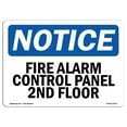 thumbnail image 1 of SignMission OS-NS-A-710-L-12515 7 x 10 in. OSHA Notice Sign - Fire Alarm Control Panel 2nd Floor, 1 of 6
