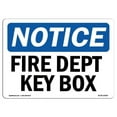 thumbnail image 1 of OSHA Notice Sign - Fire Dept Key Box |  Aluminum Sign | Protect Your Business, Construction Site, Warehouse & Shop Area |  Made in the USA, 1 of 6