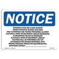 thumbnail image 1 of SignMission OS-NS-A-710-V-12581 7 x 10 in. OSHA Notice Sign - Fire Escape Ladder Keep Area Clear, 1 of 6
