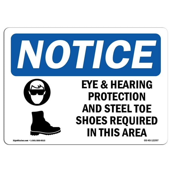 SignMission OS-NS-A-710-V-12587 7 x 10 in. OSHA Notice Sign - Fire Exit Do Not Block