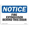 thumbnail image 1 of OSHA Notice Sign - Fire Extinguisher Behind This Door |  Aluminum Sign | Protect Your Business, Construction Site, Warehouse & Shop Area |  Made in the USA, 1 of 6