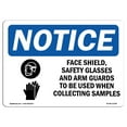 thumbnail image 1 of OSHA Notice Sign - Face Shields Safety Glasses | Aluminum Sign | Protect Your Business Construction Site Warehouse & Shop Area |  Made in the USA, 1 of 6