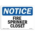 thumbnail image 1 of OSHA Notice Sign - Fire Sprinkler Closet |  Aluminum Sign | Protect Your Business, Construction Site, Warehouse & Shop Area |  Made in the USA, 1 of 6