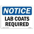 thumbnail image 1 of OSHA Notice Sign - Lab Coats Required |  Aluminum Sign | Protect Your Business, Construction Site, Warehouse & Shop Area |  Made in the USA, 1 of 6