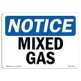 thumbnail image 1 of OSHA Notice Sign - Mixed Gas |  Aluminum Sign | Protect Your Business, Construction Site, Warehouse & Shop Area |  Made in the USA, 1 of 6