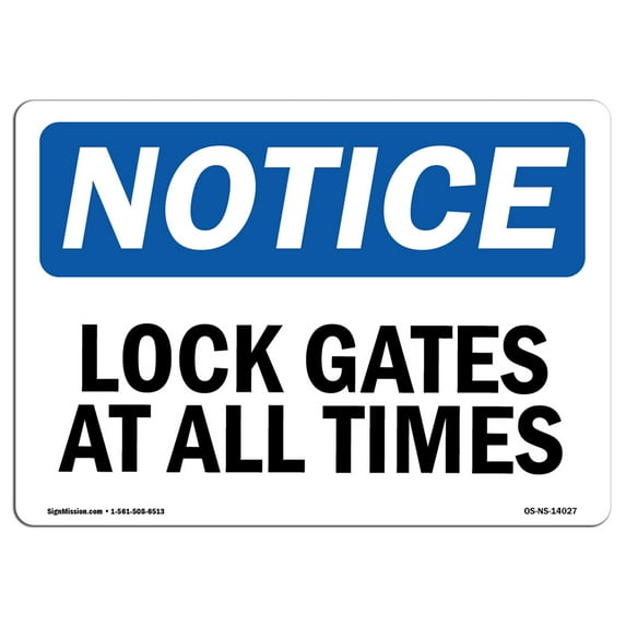 SignMission OS-NS-A-710-V-14282 7 x 10 in. OSHA Notice Sign - Must Have Required PPE